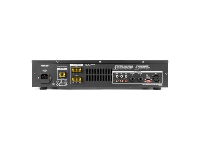 Power Dynamics Verstärker Pro PRM1202 2-Zonen Matrix-Verstärker mit 2x 120 Watt Leistung