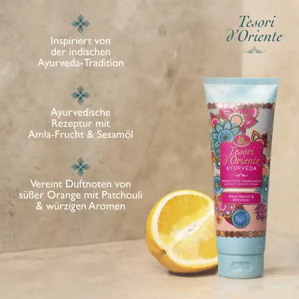 Aromatische Cremedusche Ayurveda Amla-Frucht & Patchouli