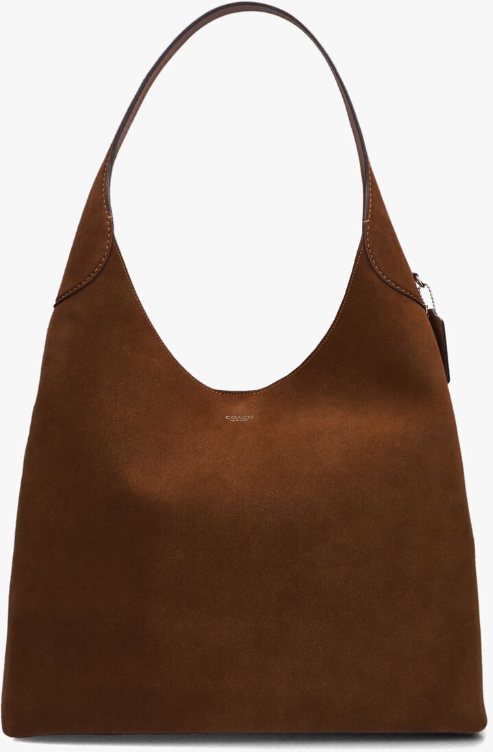 bruine coach schoudertas brooklyn bag 39