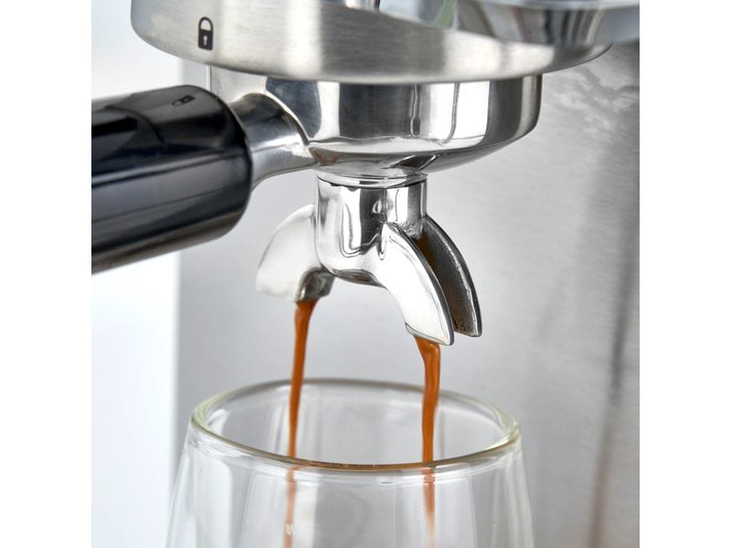 Caso Siebträgermaschine Espresso Gourmet Silber Design Siebträgermaschine