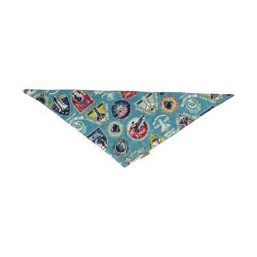 Bandana espacial para cães, azul