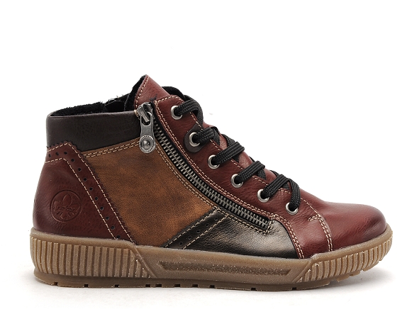 Rieker boots bottine plates femme n0721 multicolore