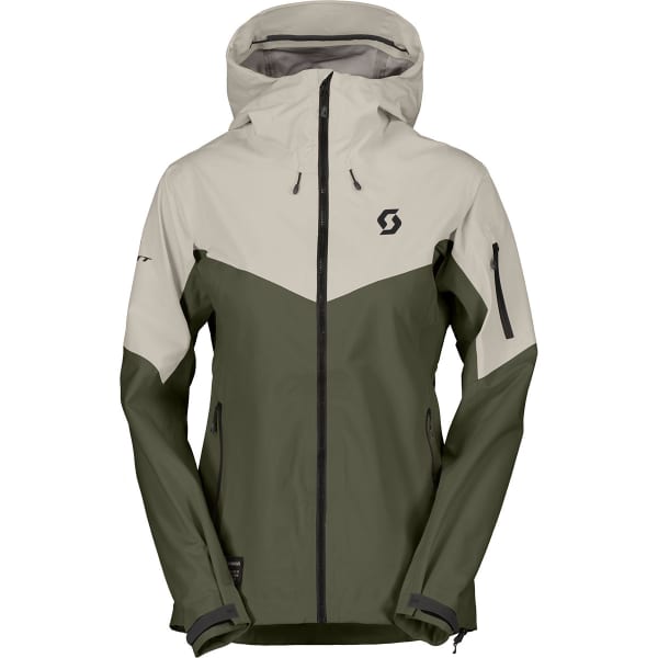 Veste de ski SCOTT EXPLORAIR 3 LAYER W'S JACKET DUST WHITE/DOUGLAS GREEN
