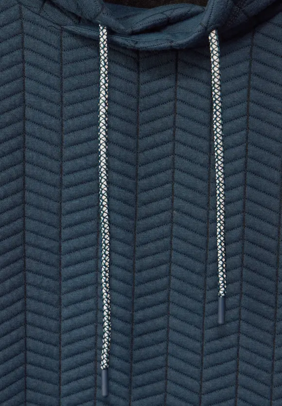 Sweatshirt mit Struktur - strong petrol blue