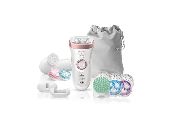 Braun Silk-épil 9 Silk-épil 9-970 S, Roseguld, Hvid, 40 pincetter, Batteri, Indbygget batteri, 2 t, 50 min.
