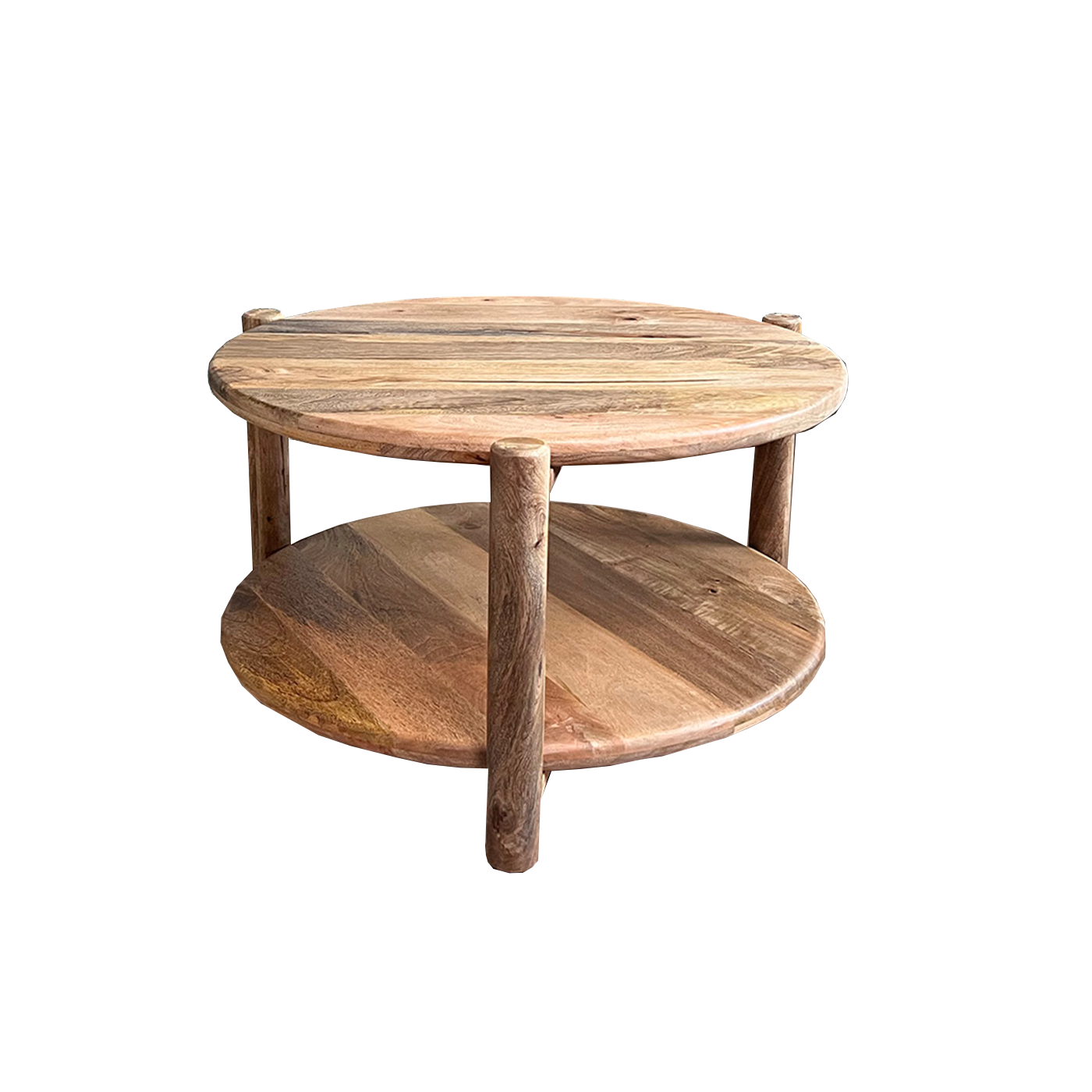 Mango salontafel naturel rond 65cm