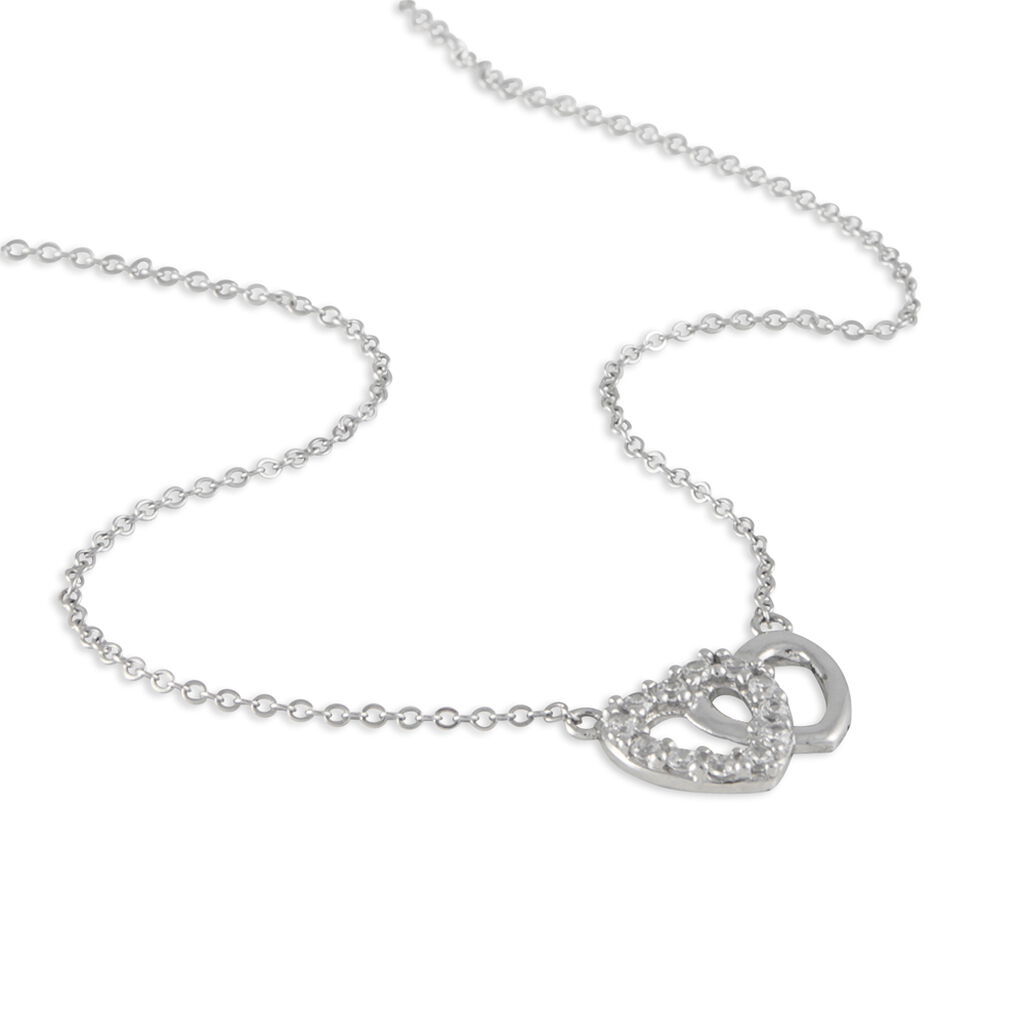 Collier Annae Argent Blanc Oxyde De Zirconium
