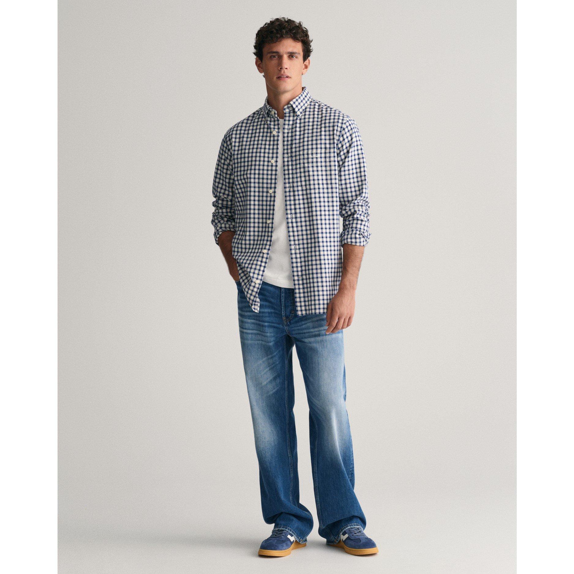 Gant Regular Fit Checked Archive Oxford Shirt