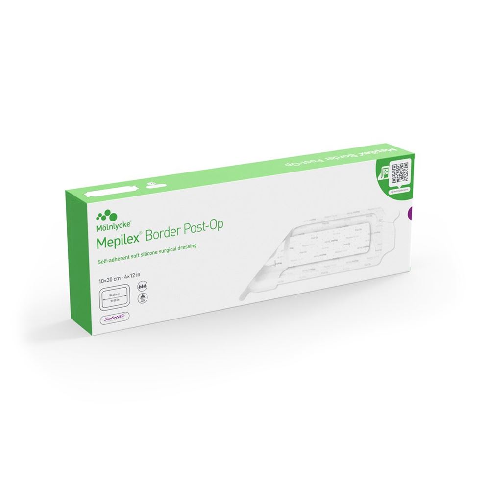 MEPILEX Border Post OP<br>10 Stück, 10x30cm, (neu)
