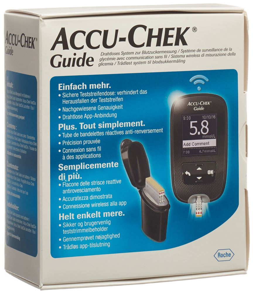 ACCU-CHEK Guide Set mmol/l inklusive 1x10 Tests 1 Stk