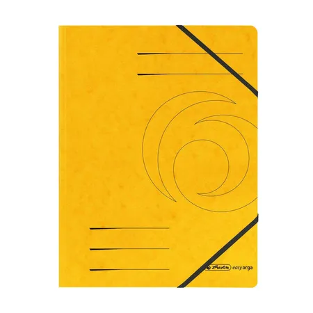 Herlitz Eckspanner Pappe A4 gelb