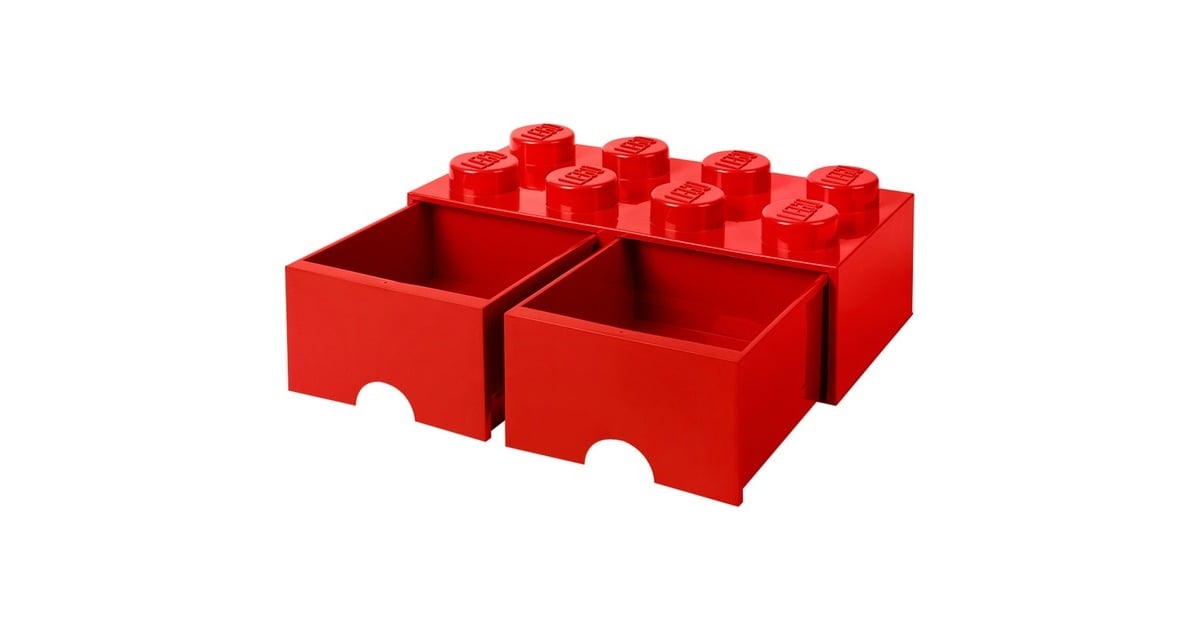 Room CopenhagenLEGO Brick Drawer opbergdoos  (Rood, 8 noppen)