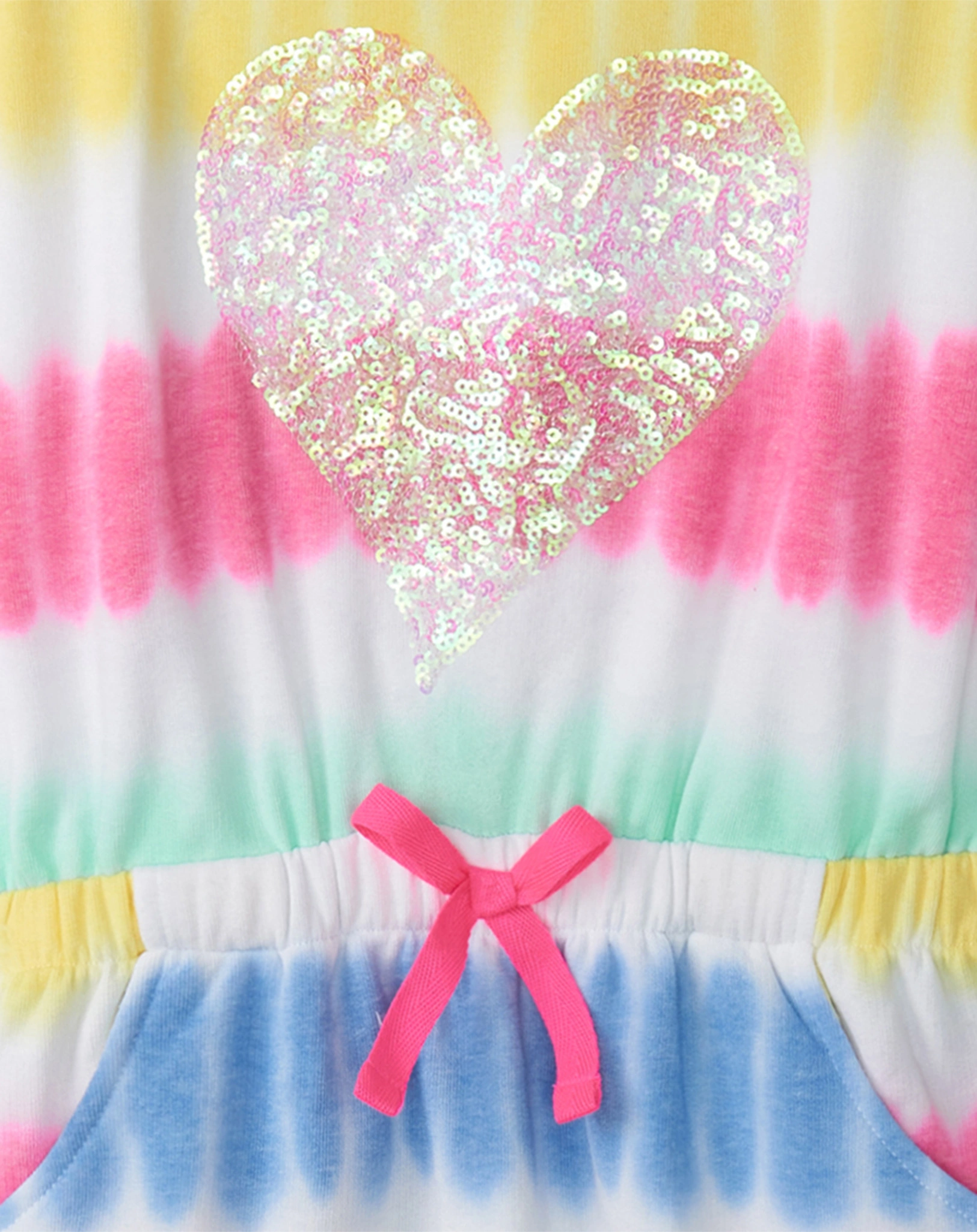 Kleid SUNSET TIE DYE ärmellos in bunt