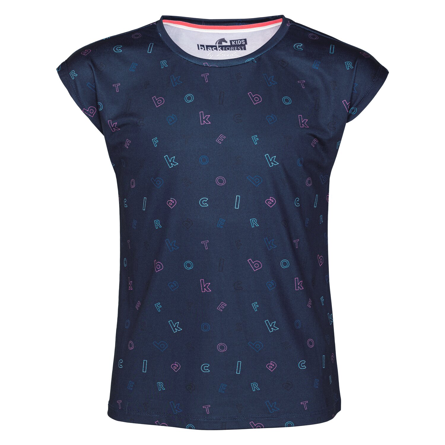 black forest Funktionsshirt Allover Print  - navy