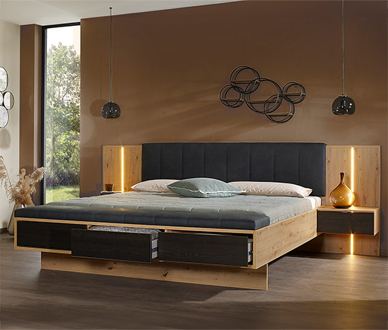 rauch Bettanlage »Apollon«, ca. 180 x 200 cm, Eichenoptik