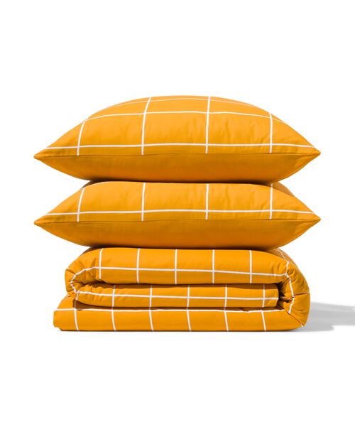 housse de couette - 200 x 200 - coton - jaune ocre