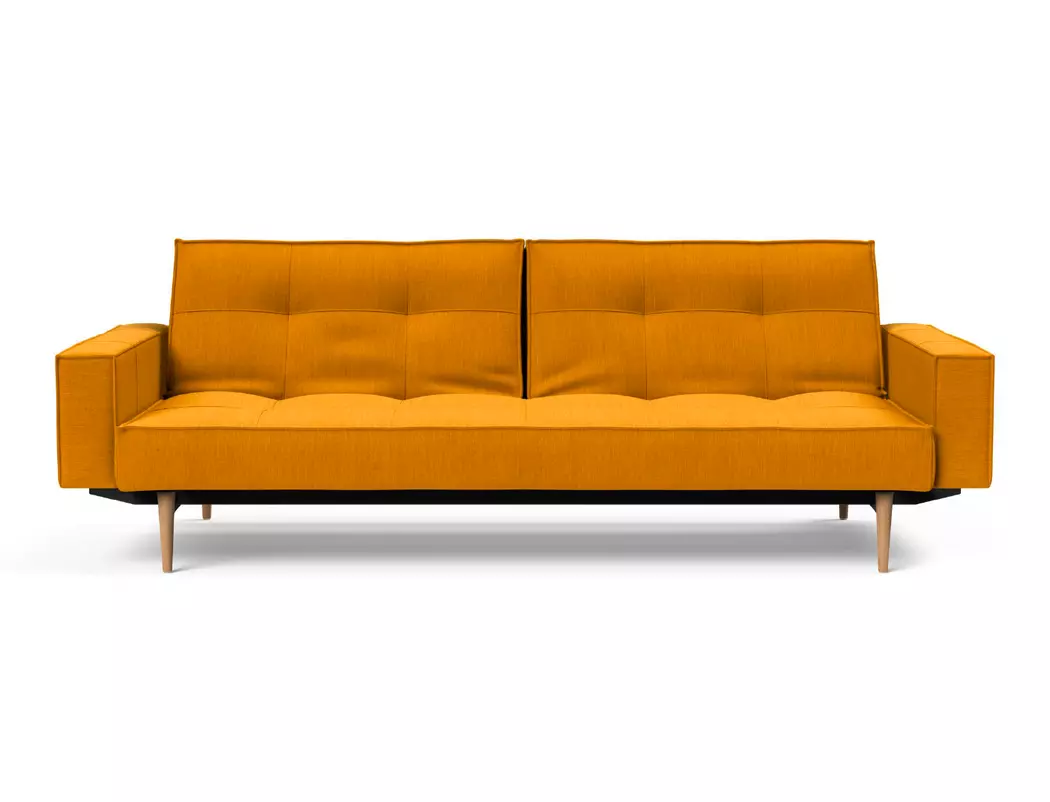 Schlafsofa mit Armlehnen Splitback Styletto hell