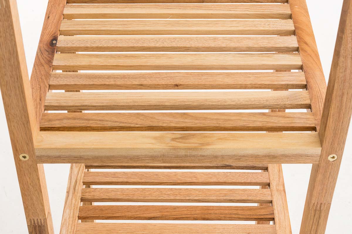 CLP Standregal aus Holz | Holzregal in verschiedenen Höhen erhältlich | Badezimmerregal mit 3-5 Ablageflächen