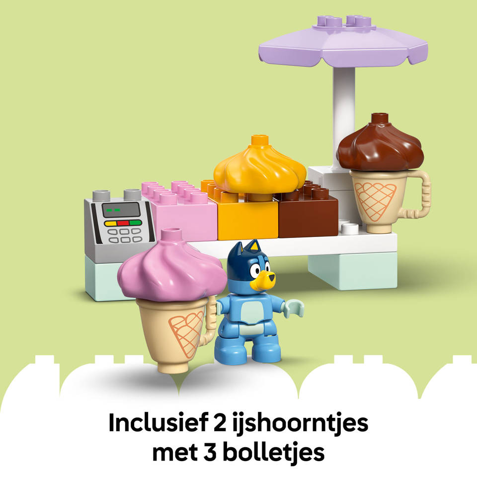 LEGO DUPLO Bluey een ijsje halen met Bluey 10458