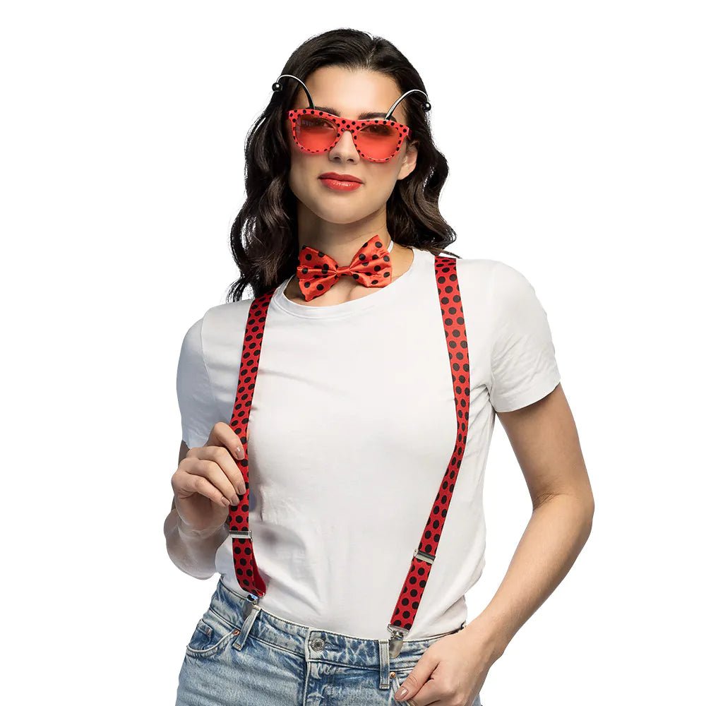 Lieveheersbeestje Accessoireset Rood Zwart 3 delig