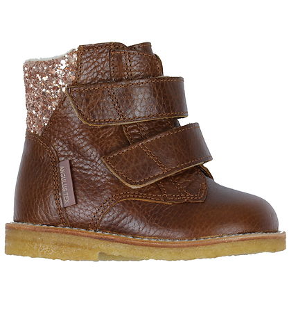 Angulus Lauflernstiefel - Tex - Kognac/Maple Glitter