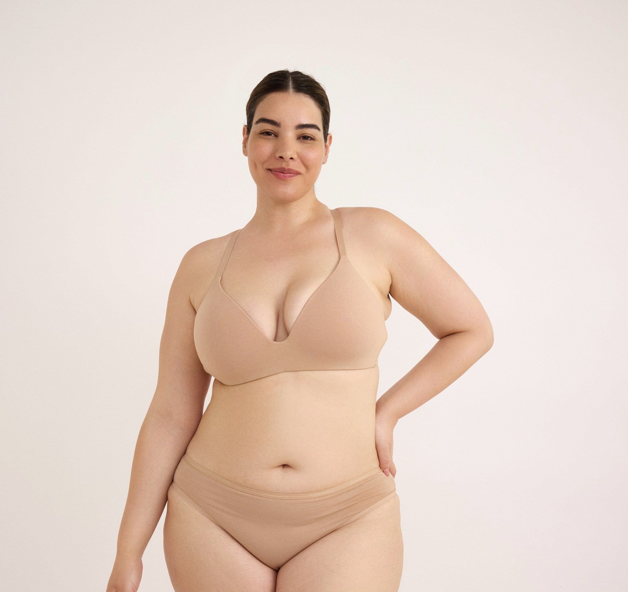 COTTON<br>Core Wireless Plunge Bra
