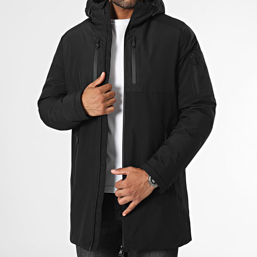 Parka Capuche Bimatière 0075 Noir