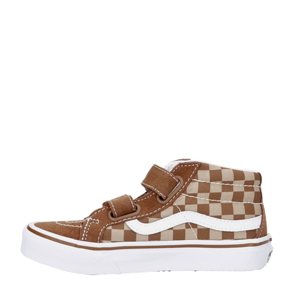 VANS SK8-Mid ReissueCheckerboard sneakers bruin/wit