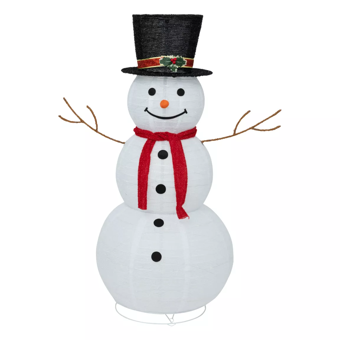 Bonhomme de neige lumineux 100 LED (H120 cm) Stan Blanc froid