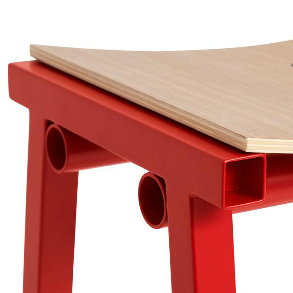 HAY Taburete 8 Barkruk High H 75 cm - Signal Red