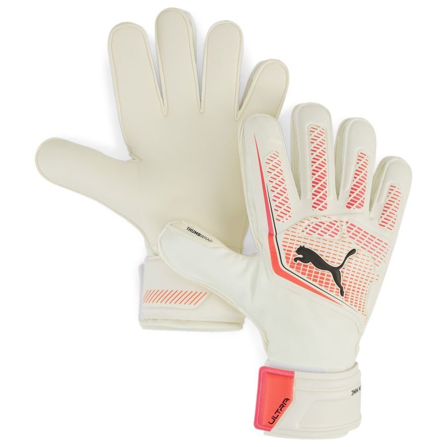 PUMA Gants de Gardien Ultra Match Protect RC Unlimited - Blanc/Glowing Red/Noir
