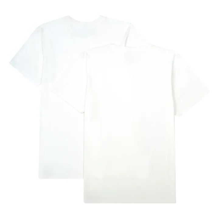 Velva Sheen Pack 2 T-shirts Pocket Coton | Blanc
