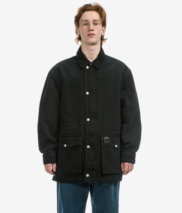 Carhartt WIP OG Santa Fe Coat Organic Dearborn Jacke (black black stone canvas)