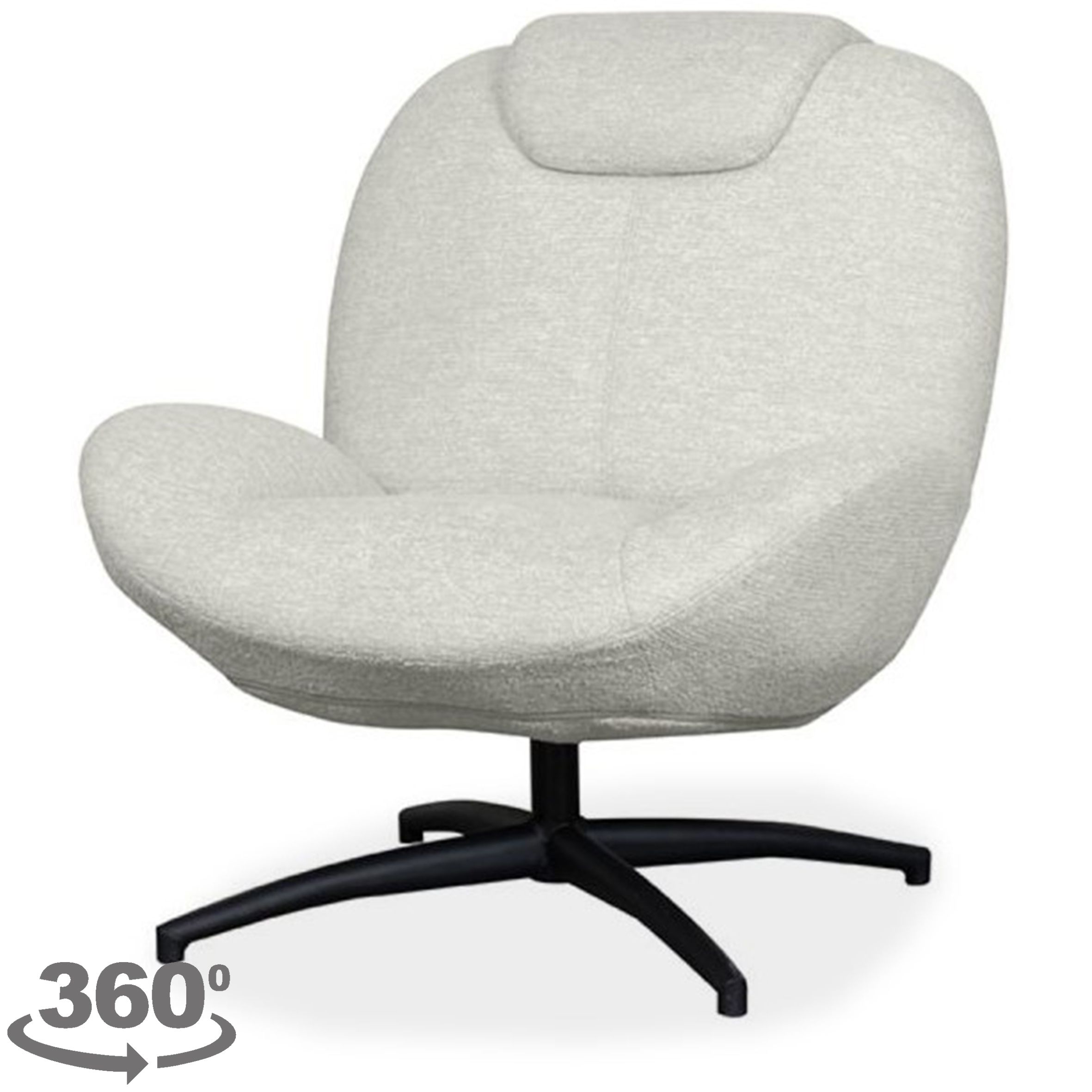 Draaifauteuil WX-67.014 Clayton B82 x D89 x H91 cm