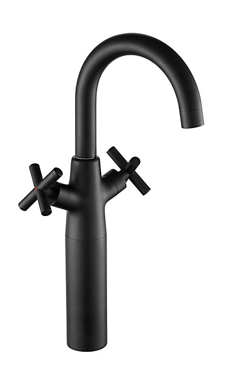 Mélangeur de lavabo haut noir Edouard Rousseau Nanka