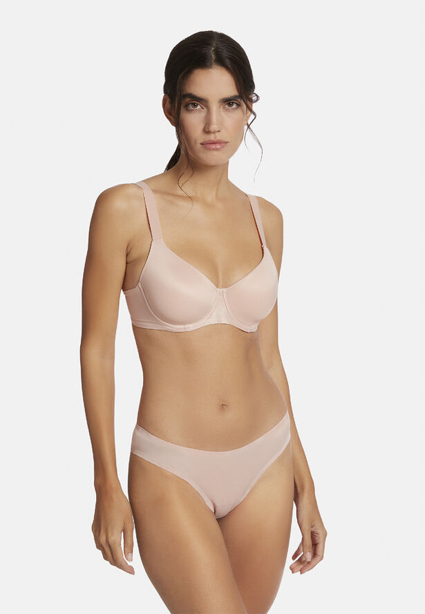 Wolford Sheer Touch Flock Tanga Lyserød