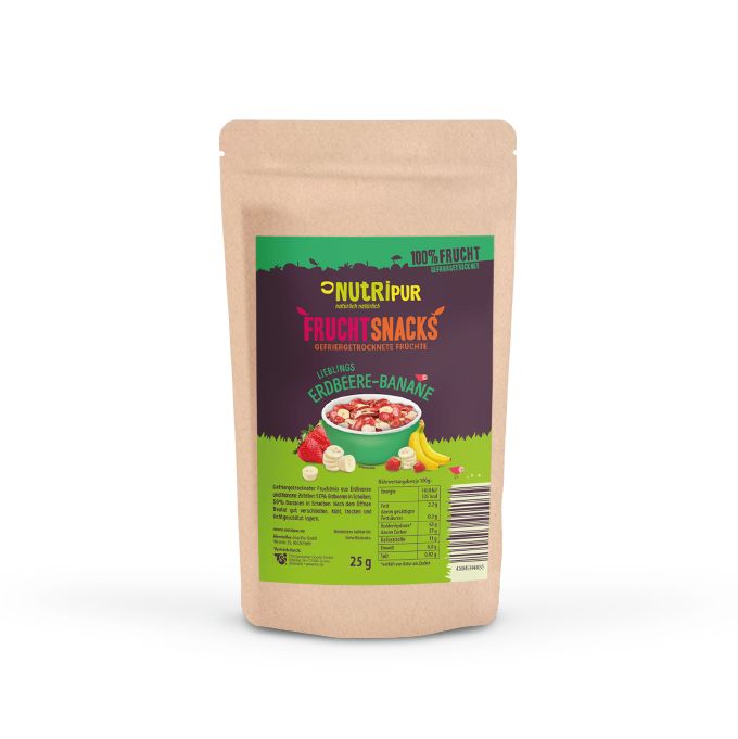 NutriPur gefriergetrocknete Früchte, Erdbeere-Banane