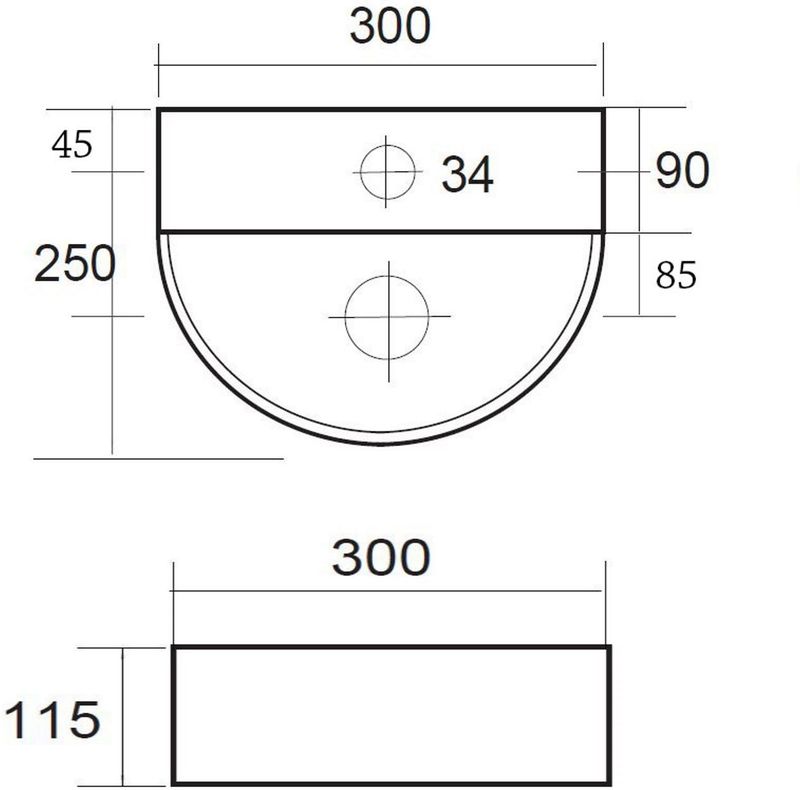 Best Design - Moon Compact - Wastafel - Glans Wit - Keramiek