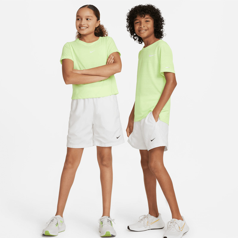 Short junior Nike Training Dri-Fit Multi blanc