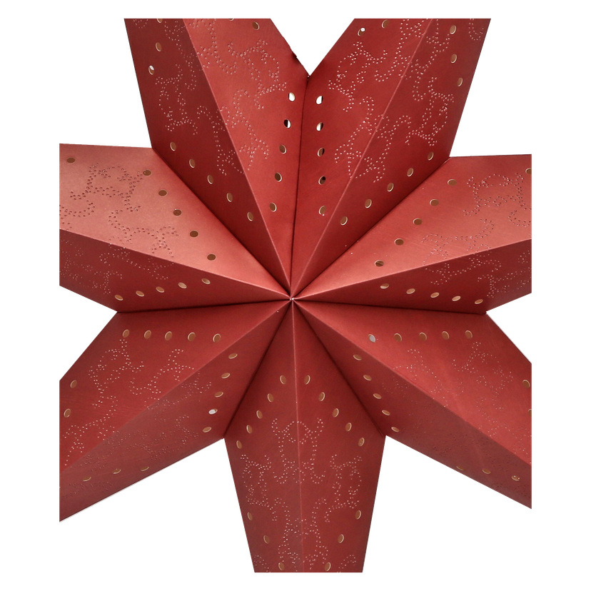 Rød adventsstjerne Ø75 cm E14