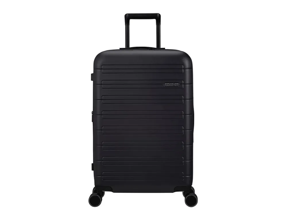 American Tourister Novastream Spinner, Rejsetaske, Hård skal, Sort, Dark Slate, Mellem, Polykarbonat (PC)