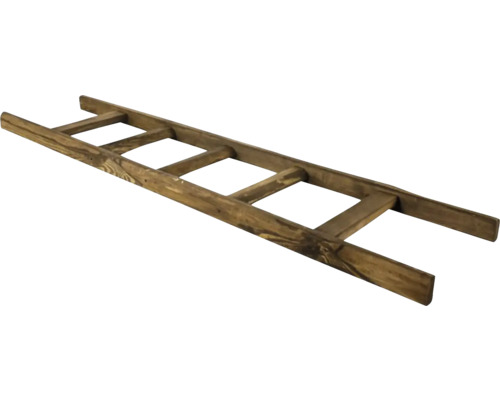 Decoratieve houten ladder, bruin, 165 cm