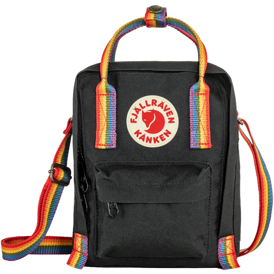 Fjällräven Kanken Rainbow Sling - Umhängetasche 20 cm black-rainbow pattern