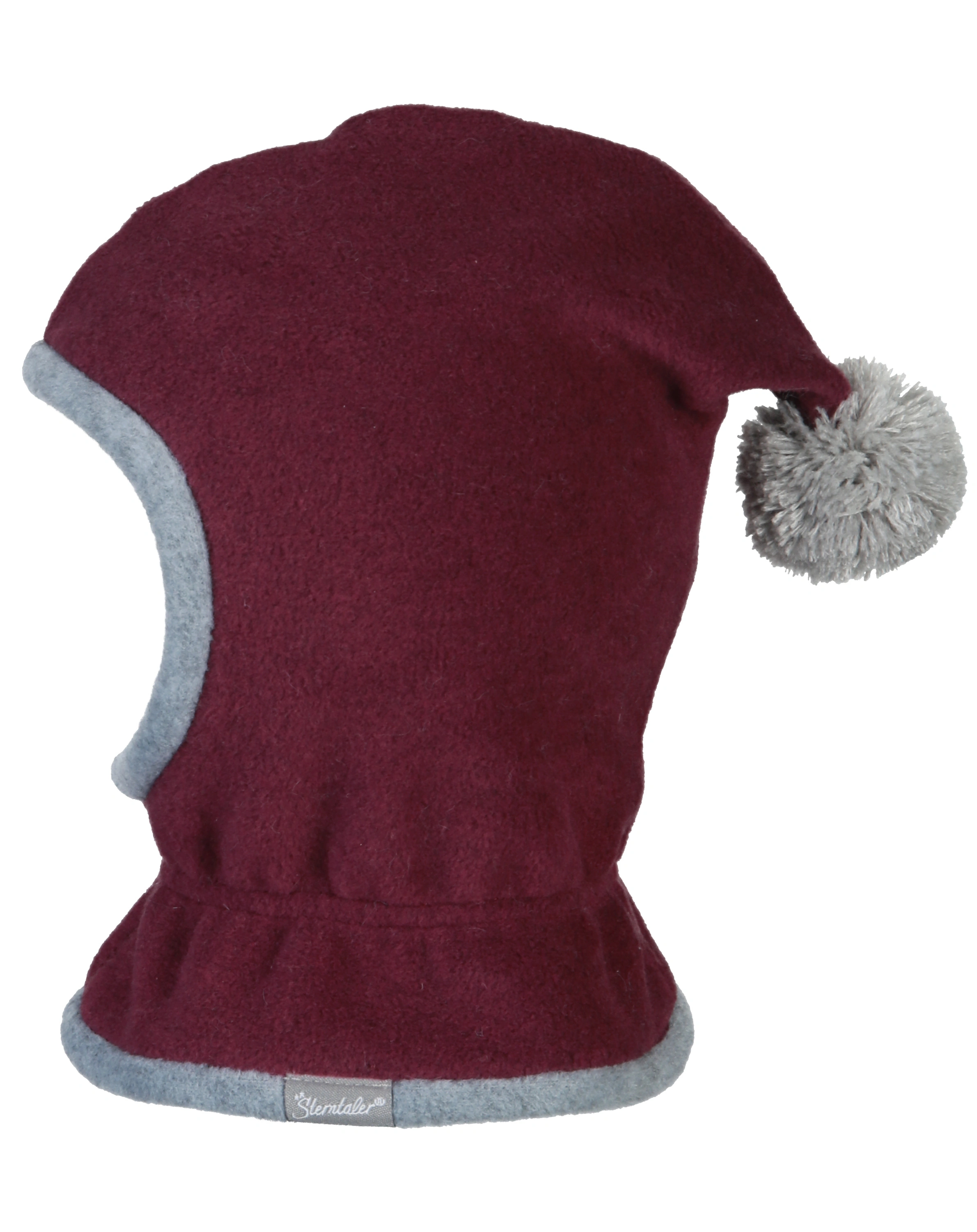 Schalmütze BASIC mit Bommel in pink