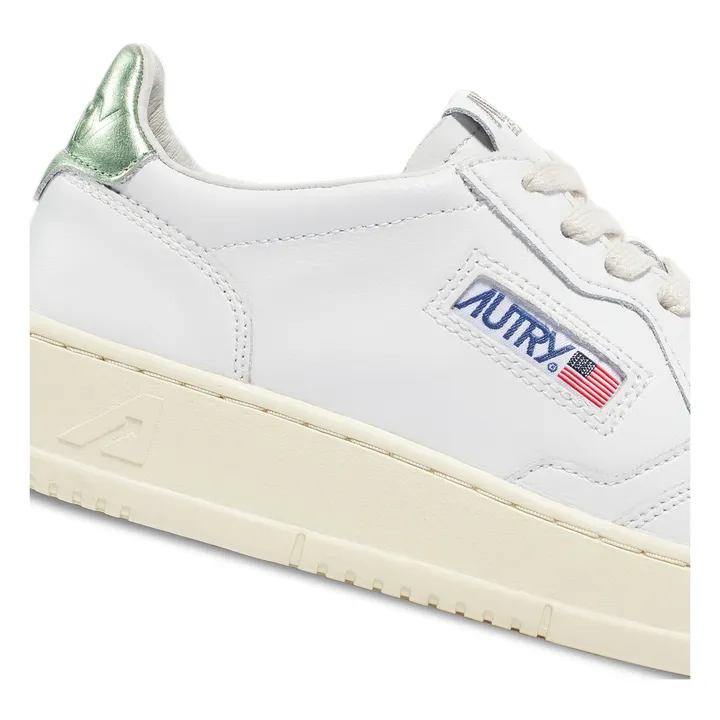 Autry Baskets Medalist Low Cuir | Vert