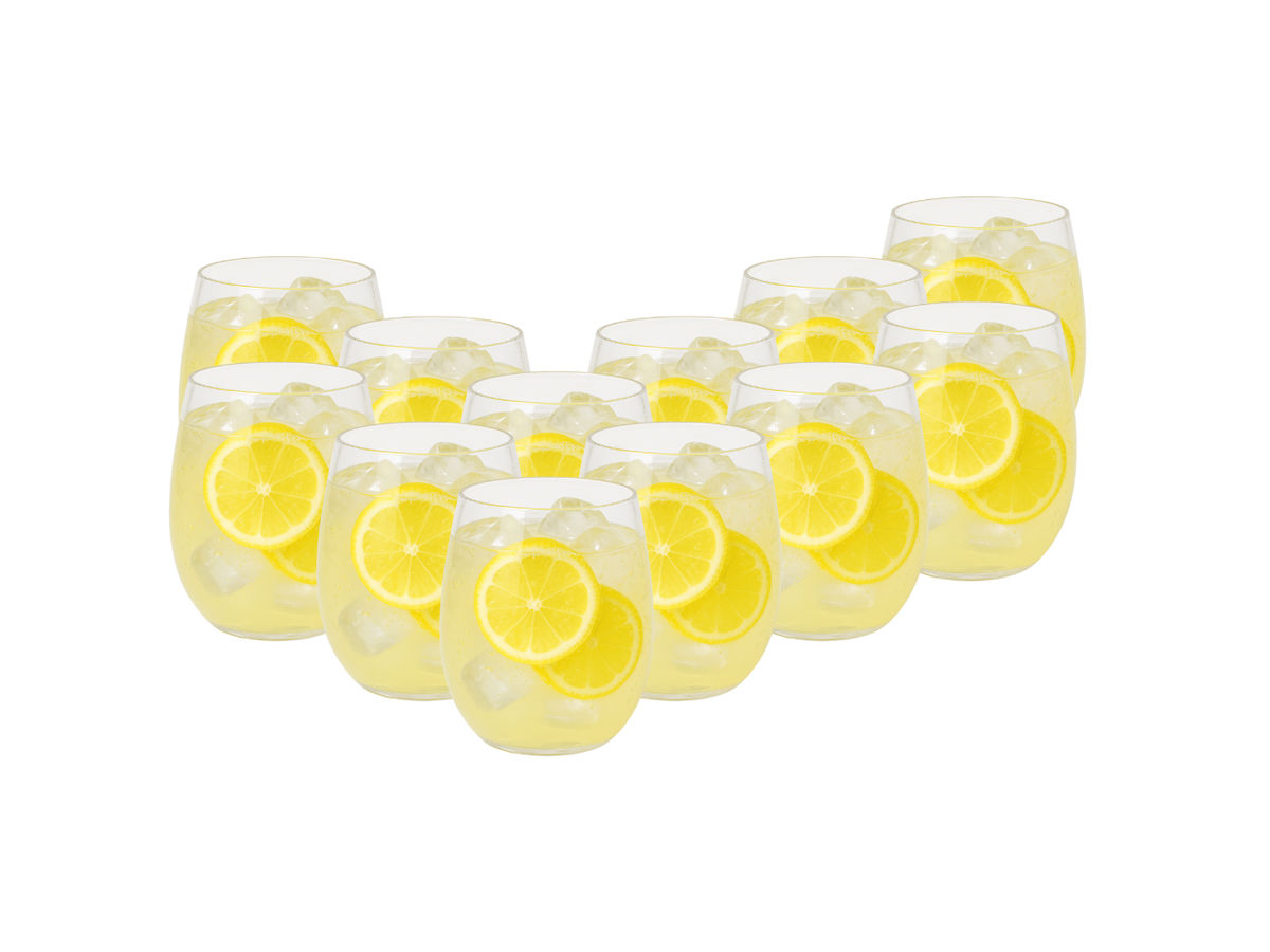 OTIX Oceani 400 ml kunststof drinkglazen - Set van 12