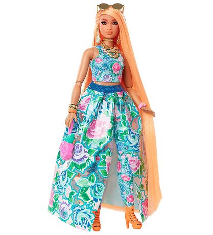 Barbie Dukke - Extra Fancy - Blåmsterkjole