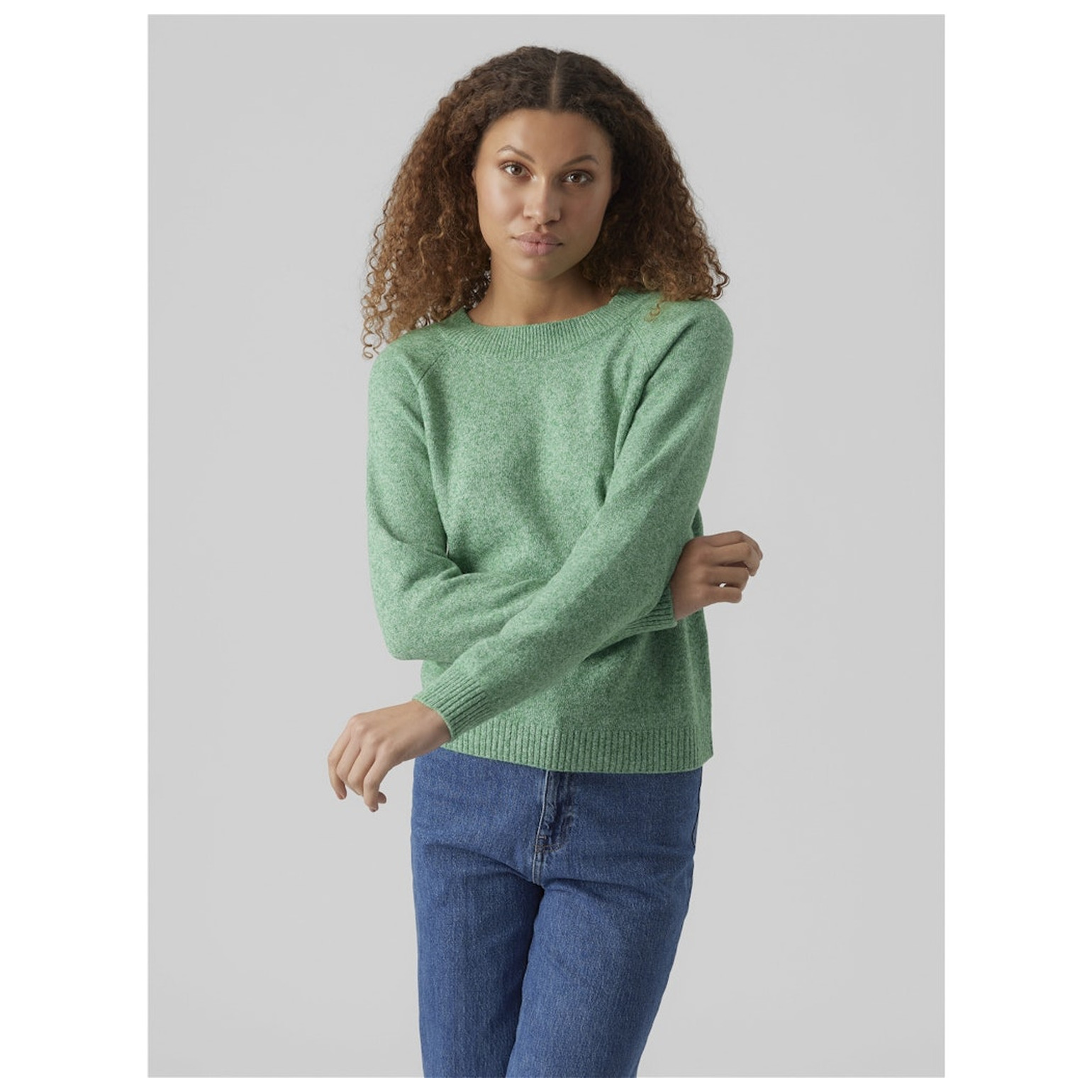 Vero Moda VMDOFFY LS O-NECK BLOUSE GA NO