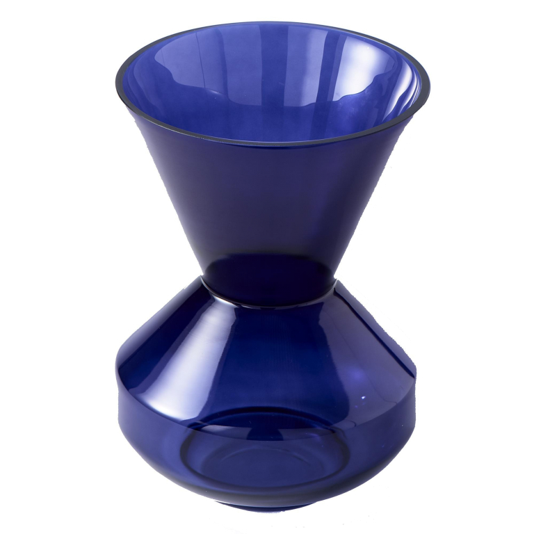 POLSPOTTEN Thick Neck vaas blauw