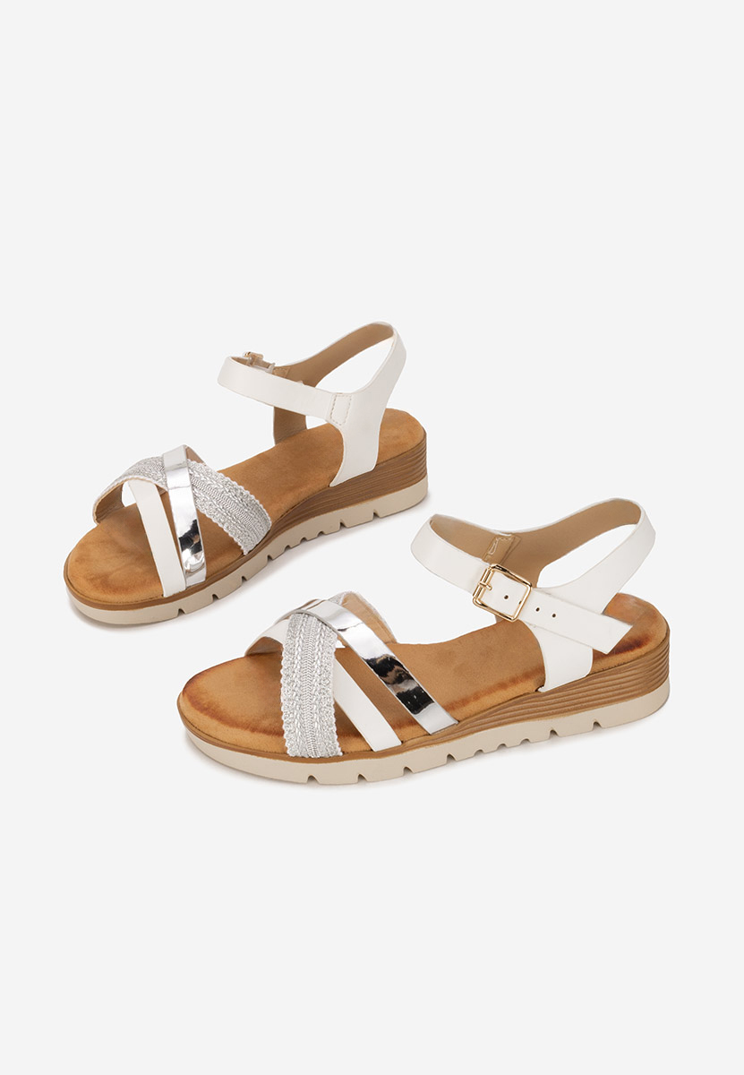 Sandales à plateforme blanches Kaddea